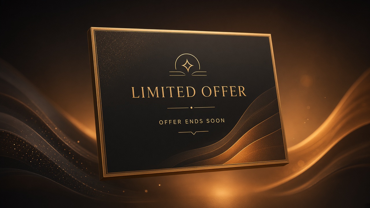 Limited offer card that creates desire